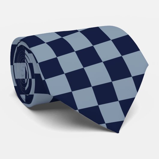 Dunkelblau und hellblau krawatte (Gerollt)