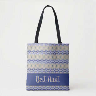 Dunkelblau und hellblau tasche