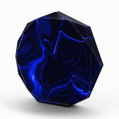 Dunkelblau und helle Kurven mit dunklem Hintergrun Fotoblock (Rechts)