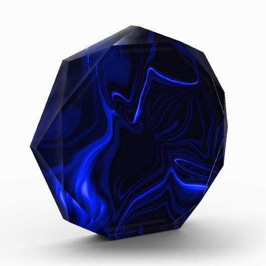 Dunkelblau und helle Kurven mit dunklem Hintergrun Fotoblock (Links)