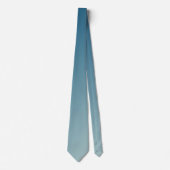 Dunkelblau und hellgrau Cyan Gradient Ombre Krawatte (Vorderseite)
