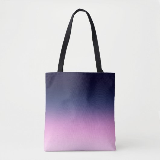 Dunkelblau und hellrosa Farbverlauf Tasche (Vorderseite)