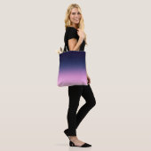 Dunkelblau und hellrosa Farbverlauf Tasche (Am Model)