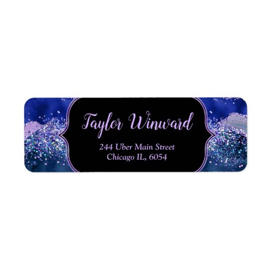 Dunkelblau und Lila Ozean (Vorne)