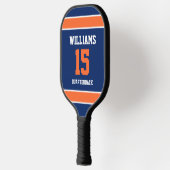 Dunkelblau und Orange Pickleball Schläger (Links)