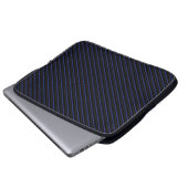 Dunkelblau und schwarz laptopschutzhülle (Vorne Knopf)