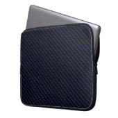 Dunkelblau und schwarz laptopschutzhülle (Vorderseite Links)
