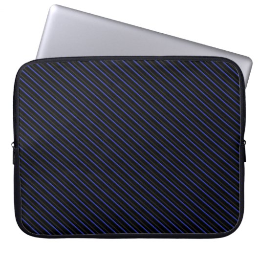 Dunkelblau und schwarz laptopschutzhülle (Vorderseite)