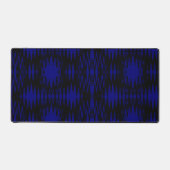 Dunkelblau und schwarz tropfendes Muster Schreibtischunterlage (Vorderseite)