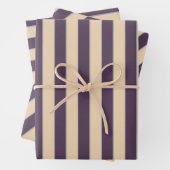 Dunkelblau und schwarze Streifen Geschenkpapier Set (Beispiel)