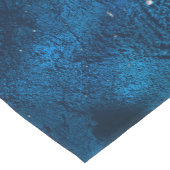 Dunkelblau und Silber Abstrakt N3 Kurzer Tischläufer (Ecke)