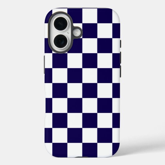 Dunkelblau und weiß Case-Mate iPhone hülle (Rückseite)