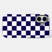 Dunkelblau und weiß Case-Mate iPhone hülle (Rückseite (Horizontal))