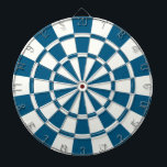 dunkelblau und weiß dartscheibe<br><div class="desc">Dunkelblau und weiß gestrichen</div>