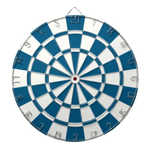 dunkelblau und weiß dartscheibe (vorne)