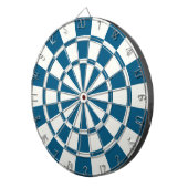 dunkelblau und weiß dartscheibe (Vorderseite rechts)