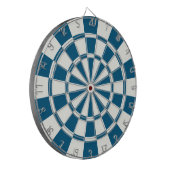 dunkelblau und weiß dartscheibe (Vorderseite Links)