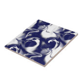 Dunkelblau und Weiß Fliese (Seite)