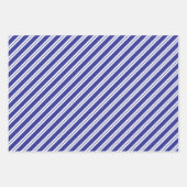 Dunkelblau und Weiß koordinierte Weihnachten Geschenkpapier Set (Vorderseite 3)