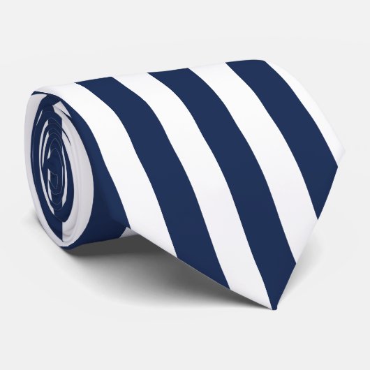 Dunkelblau und Weiß, nach dem Prinzip "Vertikal St Krawatte (Gerollt)
