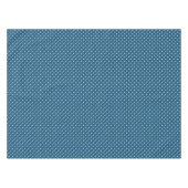 Dunkelblau und Weiß Polka Dot Muster Tischdecke (Vorderseite (Horizontal))