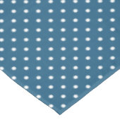 Dunkelblau und Weiß Polka Dot Muster Tischdecke (Schrägansicht)