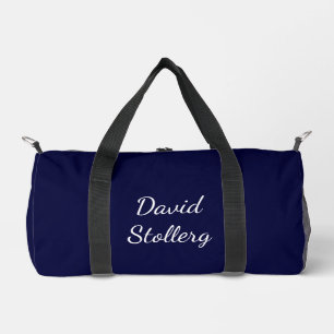 Dunkelblau und weiß stilvoll  duffle bag