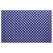 Dunkelblau-weiße Polka Dots Textil Stoff (Fat Quarter (45,7 x 55,9 cm))