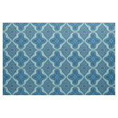 Dunkelblau-weiße Wavy-Rhombus-Muster Stoff (Yard (91,4 cm))