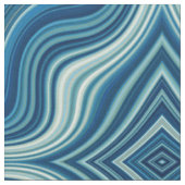 Dunkelblau-weiße Wavy-Rhombus-Muster Stoff (Nahaufnahme)
