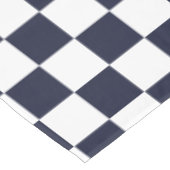 Dunkelblau-weißes Muster-Esstisch Tischdecke (Schrägansicht)