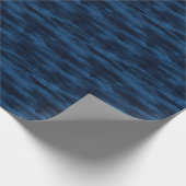 Dunkelblaue abstrakte Linien Geschenkpapier (Ecke)