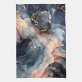 Dunkelblaue Alkoholfarbe Geschirrtuch (Vertikal)