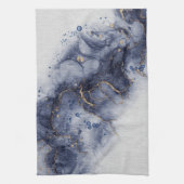 Dunkelblaue Alkoholfarbe Geschirrtuch (Vertikal)