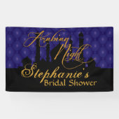 Dunkelblaue, arabische Nächte themenorientiert Banner (Horizontal)