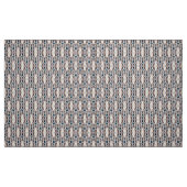 dunkelblaue beige Deko geometrisch Stoff (Fat Quarter (45,7 x 55,9 cm))
