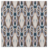 dunkelblaue beige Deko geometrisch Stoff (Nahaufnahme)