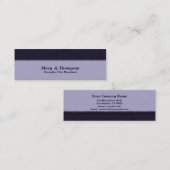 Dunkelblaue Beschaffenheit Mini Visitenkarte (Vorne/Hinten)
