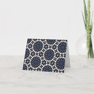 Dunkelblaue Blume-Blankkarte Feiertagskarte