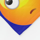 dunkelblaue Emojis-Decke Fleecedecke (Ecke)