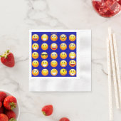 dunkelblaue Emojis napkins Serviette (Beispiel)
