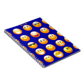dunkelblaue Emojis Notizblock (Rechte Seite)