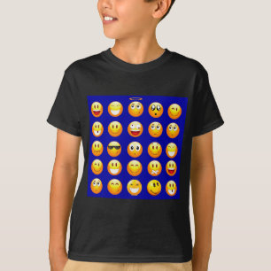 dunkelblaue Emojis T-Shirt