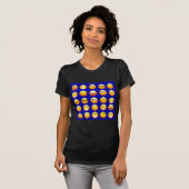 dunkelblaue Emojis T-Shirt (Vorne ganz)