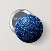Dunkelblaue, glänzende Imitate Glitzer Glitzern Button (Vorne & Hinten)