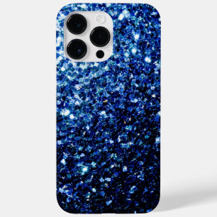Dunkelblaue, glänzende Imitate Glitzer Glitzern Case-Mate iPhone 14 Pro Max Hülle
