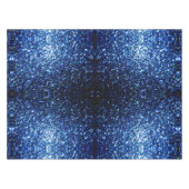 Dunkelblaue, glänzende Imitate Glitzer Glitzern Tischdecke (Vorderseite (Horizontal))