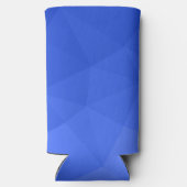 Dunkelblaue Gradientengeometrie Monogramm Selters Dosenkühler (Rückseite)