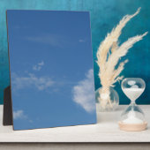 dunkelblaue Himmelswolken Fotoplatte (Seite)