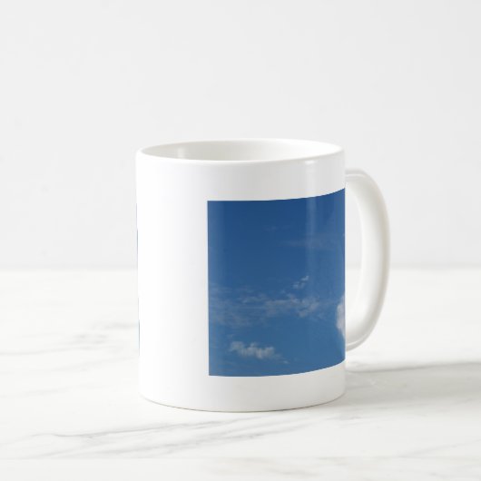 dunkelblaue Himmelswolken Kaffeetasse (VorderseiteRechts)